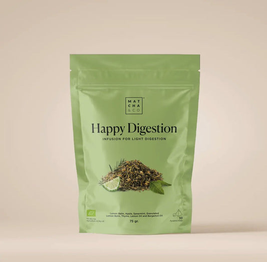 Happy Digestion Thee – Citroenmelisse, Appel & Munt | Spijsverteringsondersteuning - MatchaGirls